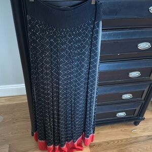 NWOT Ritu Kumar printed crepe maxi skirt